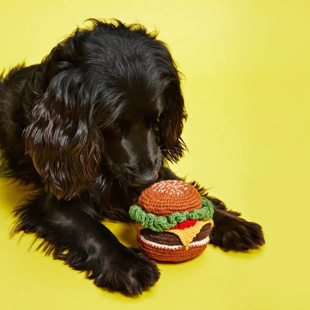 Hamburger Dog Toy