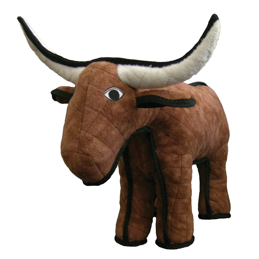 Tuffy Barnyard Bull Durable Dog Toy Brown 1ea/18,5 in