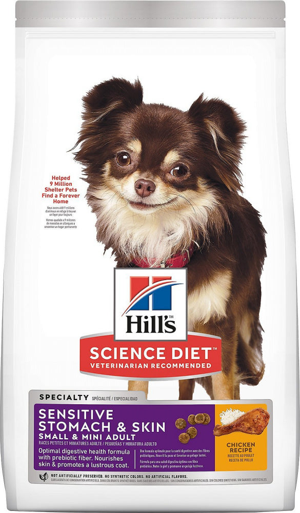 Hill's Science Diet Adult Sensitive Stomach & Skin Small & Mini Breed Chicken Recipe Dry Dry Dog Food