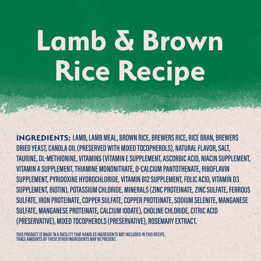 Natural Balance L.I.D. Limited Ingredient Diets Lamb & Brown Rice Formula Dry Dog Food
