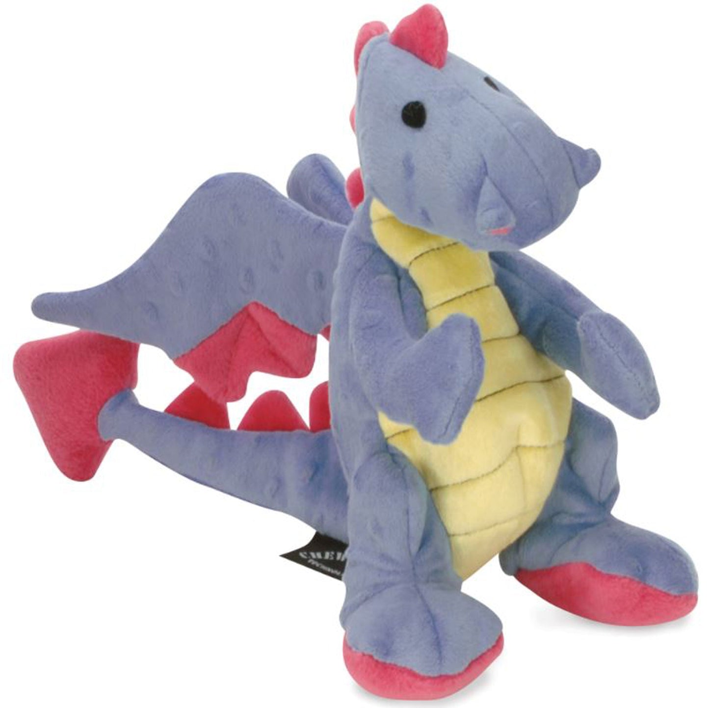 goDog Dragons with Chew Guard Technology Tough Plush Dog Toy Periwinkle 1ea/LG