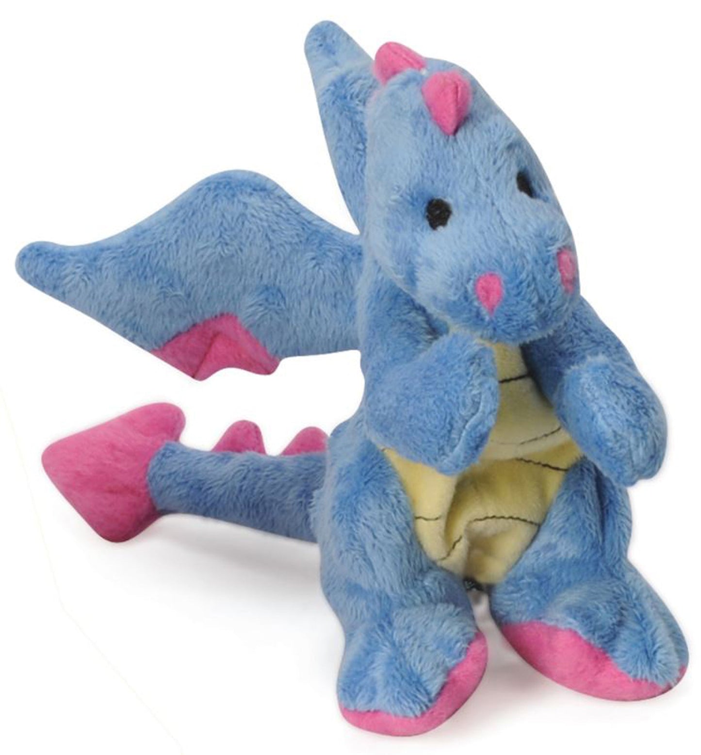 goDog Dragons with Chew Guard Technology Tough Plush Dog Toy Periwinkle 1ea/SM