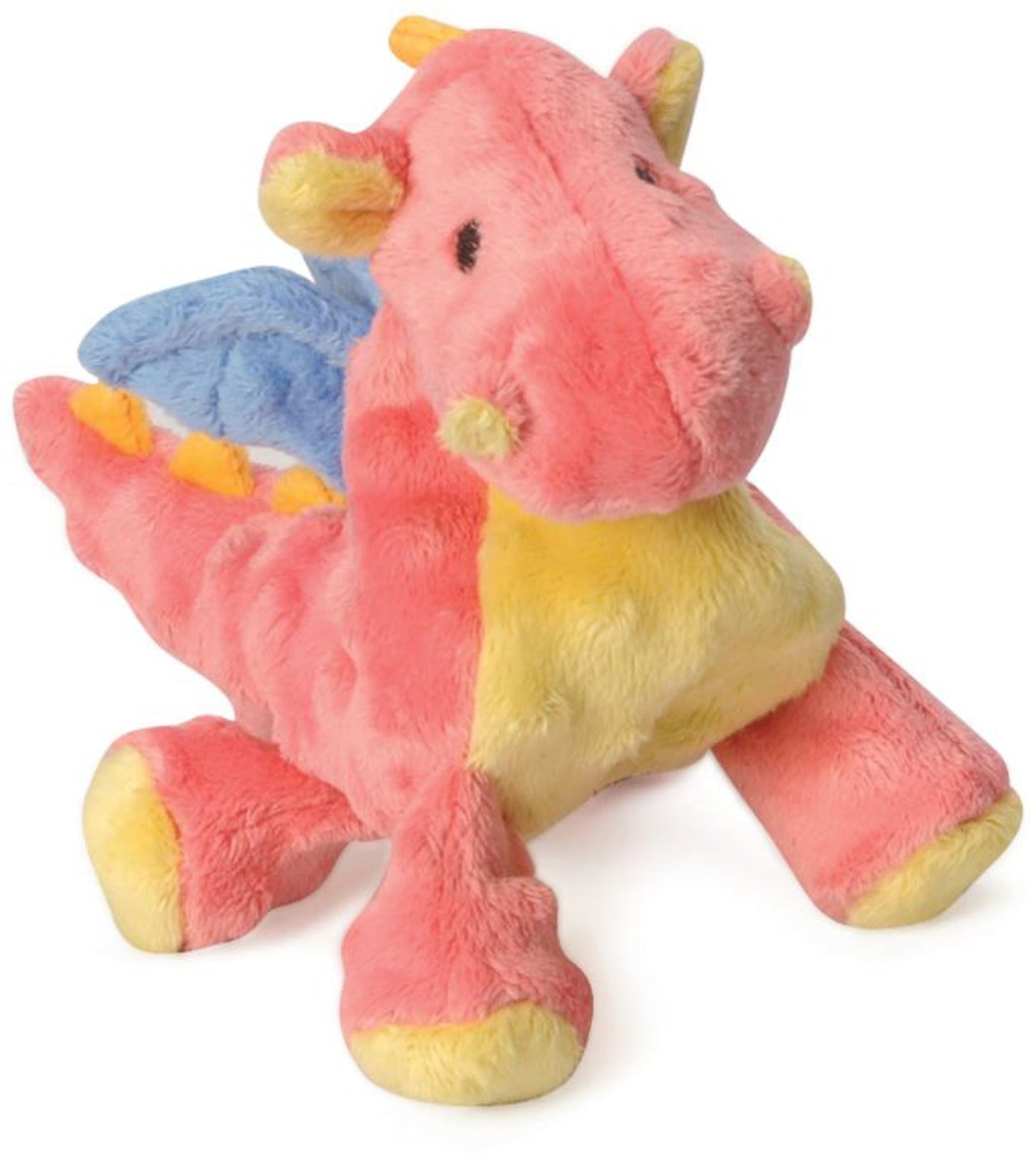 goDog Dragons with Chew Guard Technology Tough Plush Dog Toy Coral 1ea/SM
