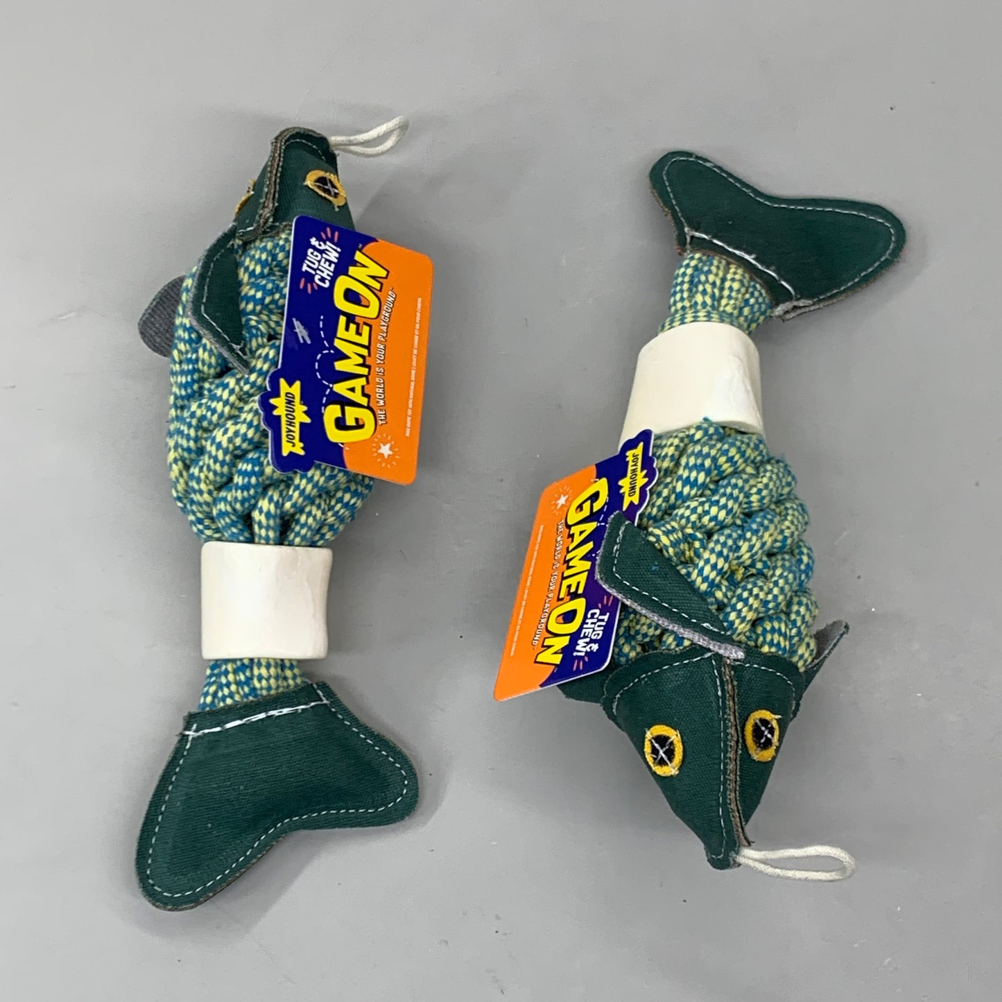 JOYHOUND (2-PK) Game On Rope Fish w/ Bone Dog Toy 5313792