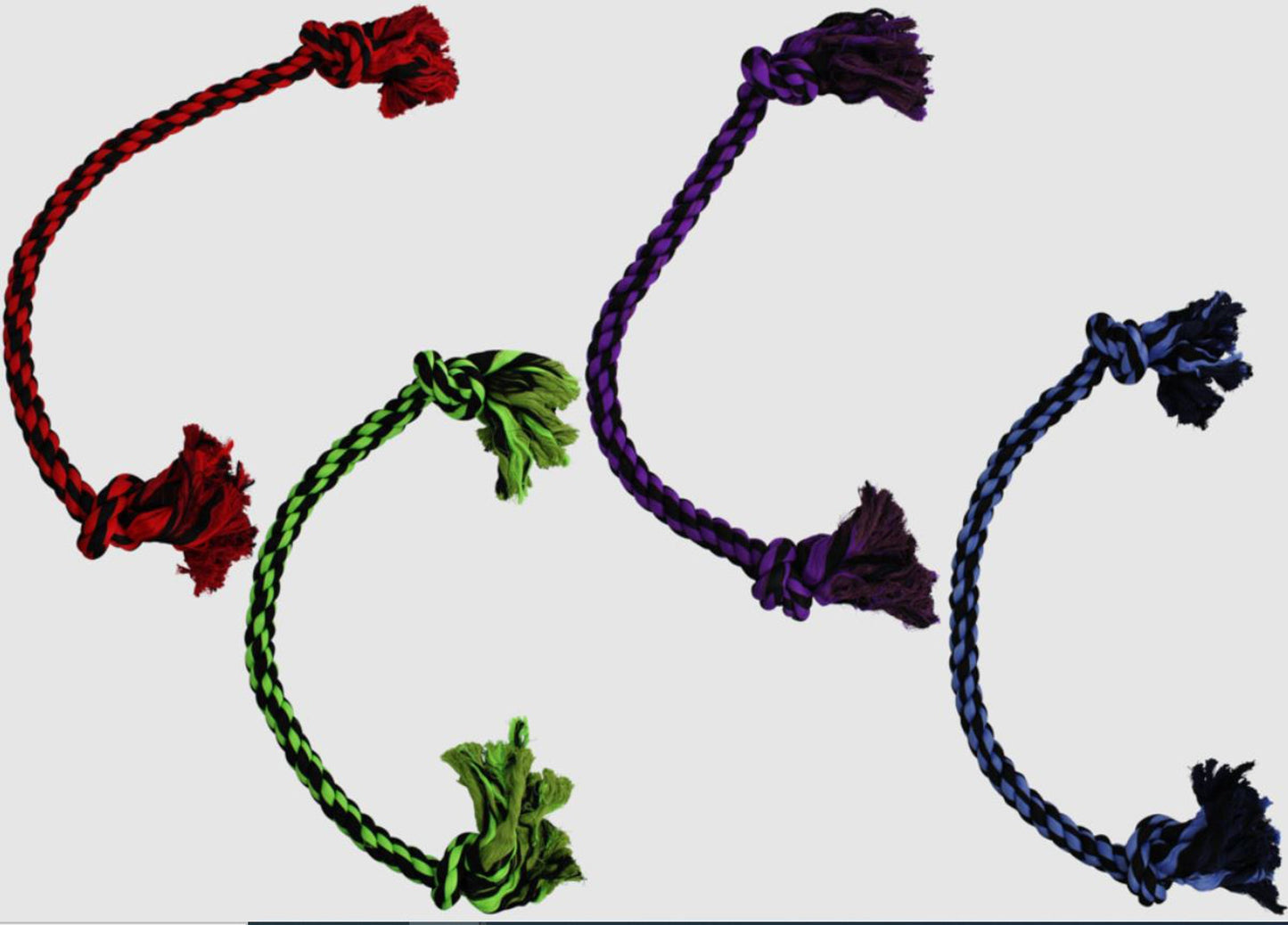 Multipet Nuts for Knots 2-Knot Rope Dog Toy Assorted 1ea/48 in