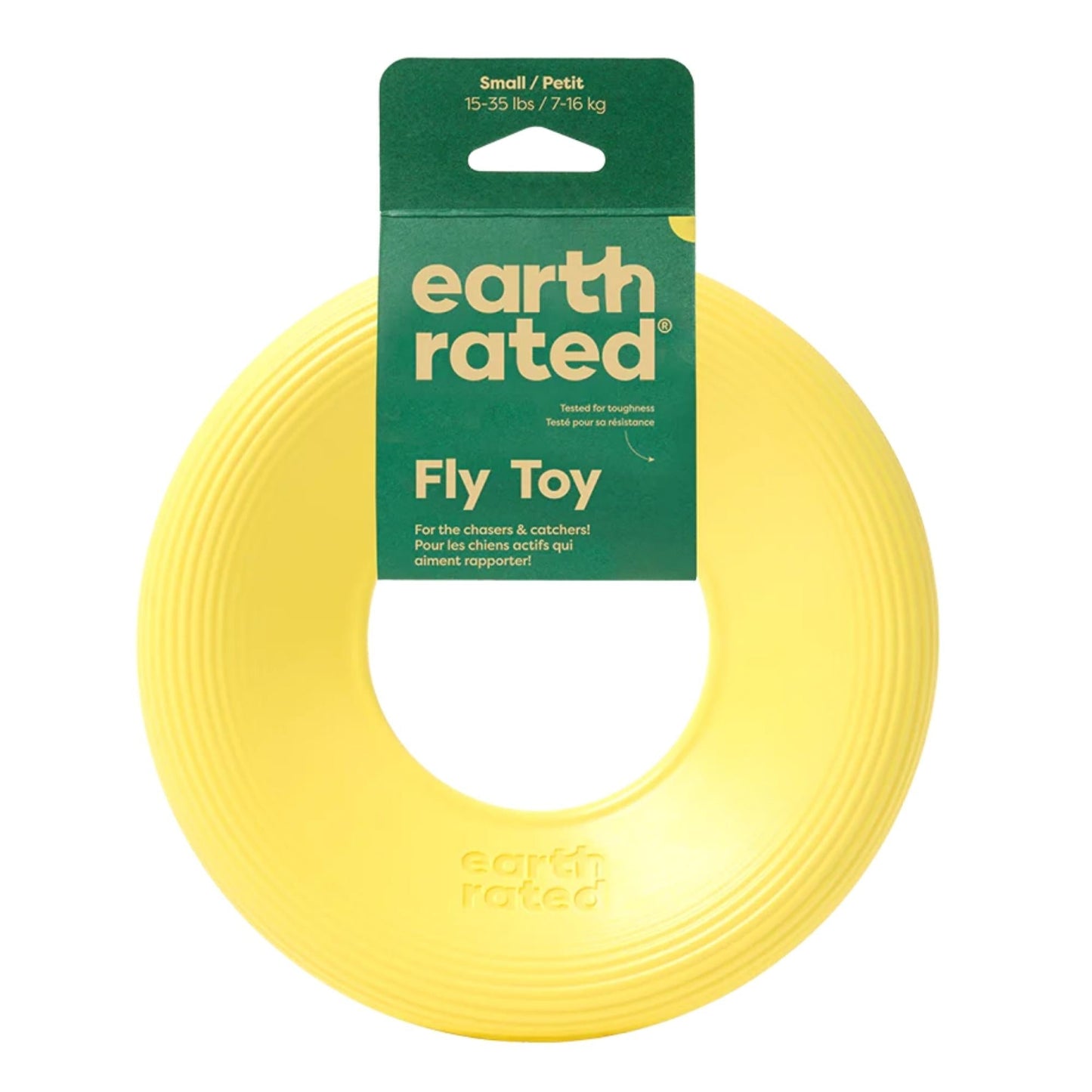 earth Rated Dog Flyer Toy Yellow Small
