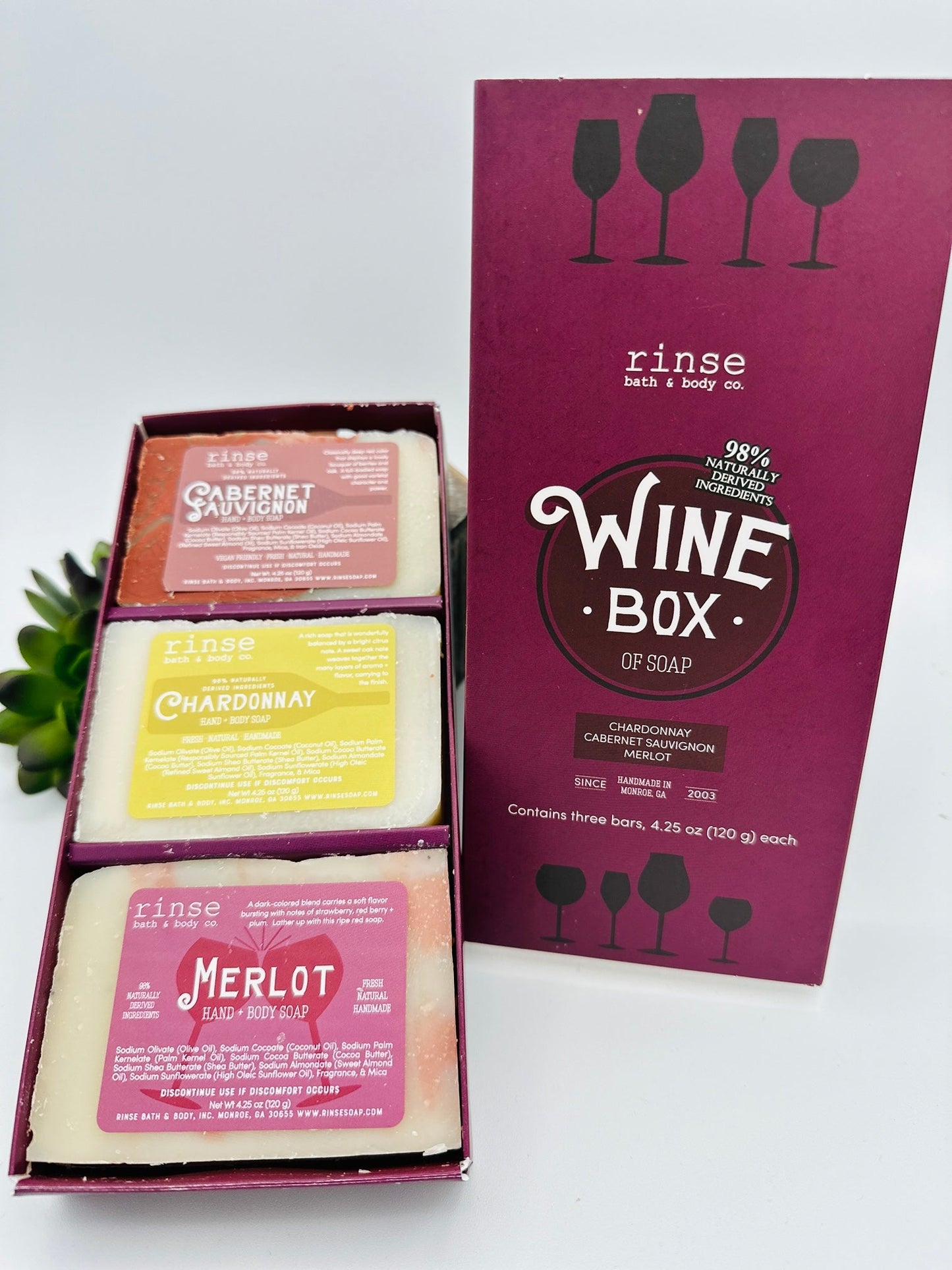 Wine Box Assorted Soap Set