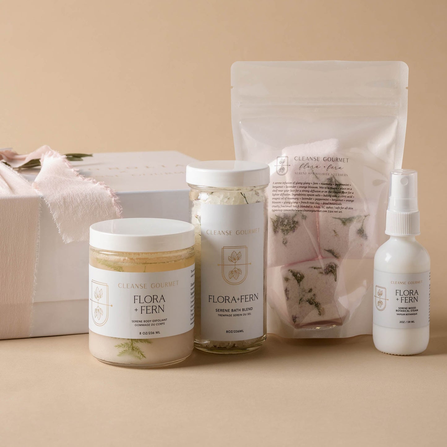 Cleanse Gourmet Flora & Fern Bath Gift Set