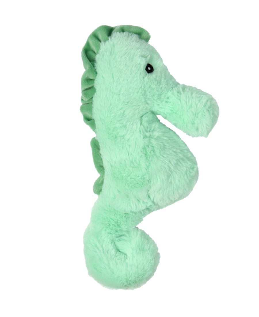 Multipet Cuzzle Buddies Deep Sea Cuddlers Green Seahorse Squeaky Plush Dog Toy
