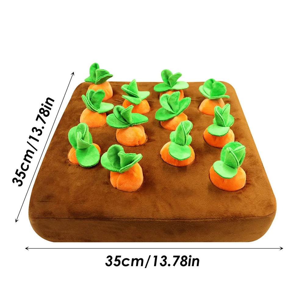 12 Plush Carrots Enrichment Dog Puzzle Toys | Zus Desire