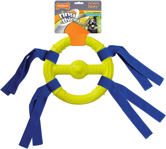 Nylabone Power Play Ring Thing Floatable Dog Toy 1ea/Medium