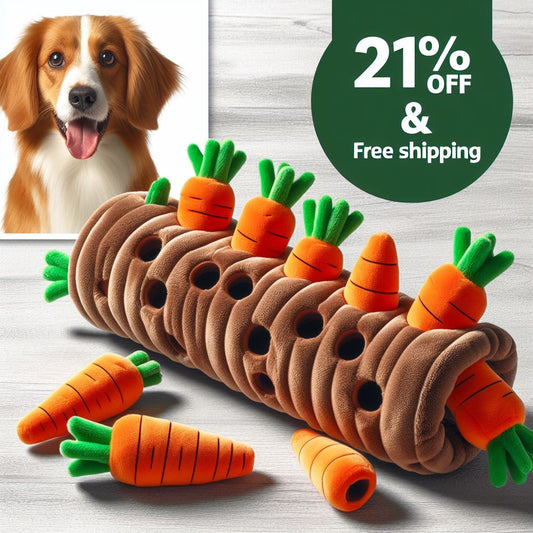 12 Plush Carrots Enrichment Dog Puzzle Toys | Hide And Seek Carrot Farm Dog Toys - Zus Desire