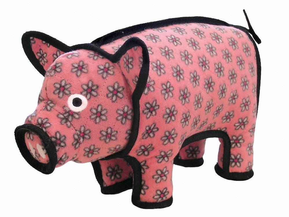 Tuffy Barnyard Pig Durable Dog Toy Pink 1ea/14,5 in