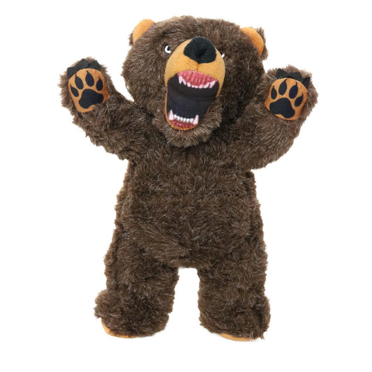 Mighty Angry Animals Bear Durable Dog Toy Brown 1ea/12,8 in