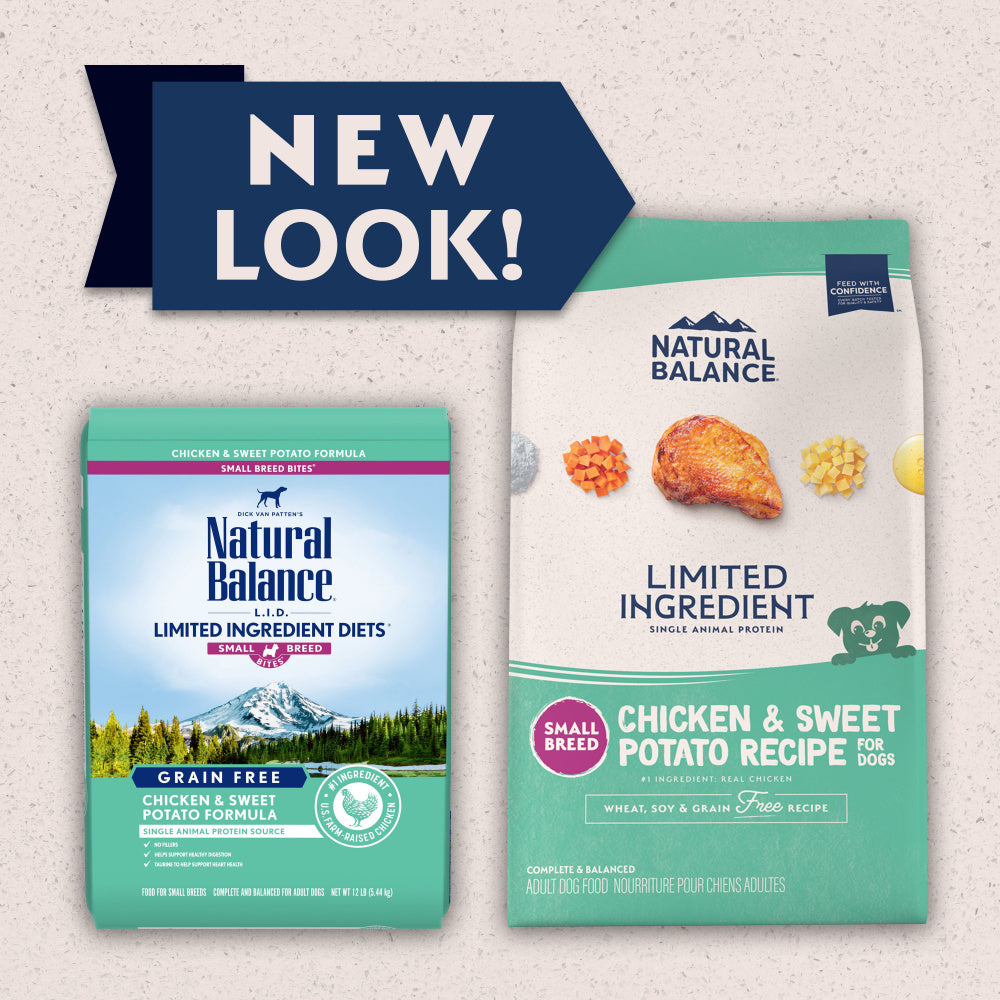 Natural Balance L.I.D. Limited Ingredient Diets Grain Free Adult Sweet Potato & Chicken Small Breed Bites Dry Dog Food