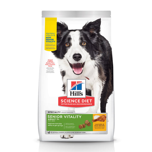 Hill's Science Diet Adult 7+ Senior Vitality Chicken Recipe Dry Dog Food