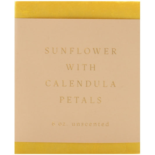 Sunflower with Calendula Petals Unscented Soap