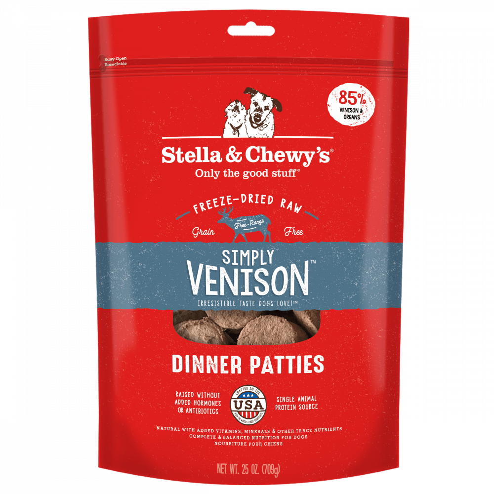 Stella & Chewy's Simply Venison Freeze-Dried Raw Patties Dog Food