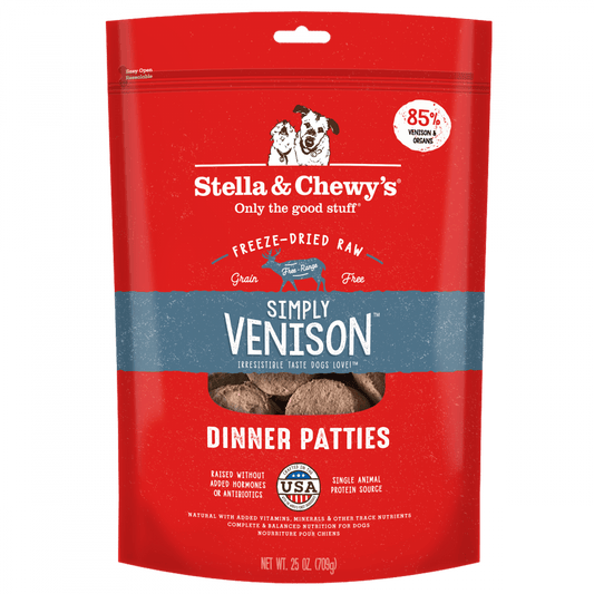 Stella & Chewy's Simply Venison Freeze-Dried Raw Patties Dog Food