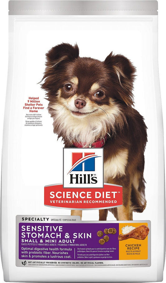 Hill's Science Diet Adult Sensitive Stomach & Skin Small & Mini Breed Chicken Recipe Dry Dry Dog Food