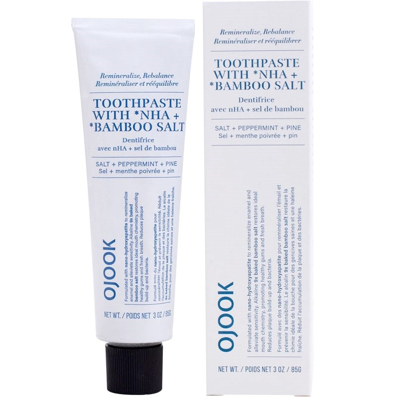 OJOOK Toothpaste with nHA and Bamboo Salt (3 oz)