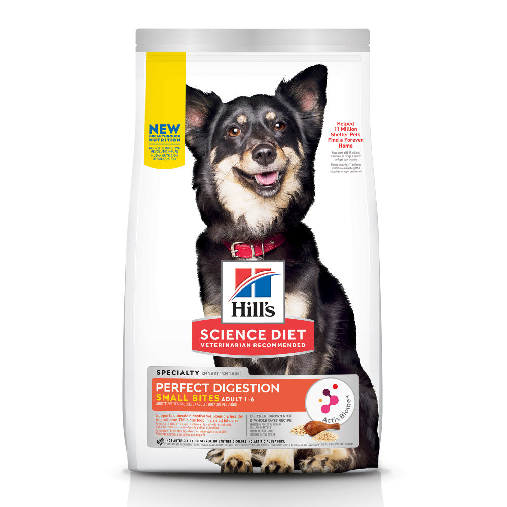 Hill's Science Diet Adult Perfect Digestion Small Bites Chicken Dry Dog Food