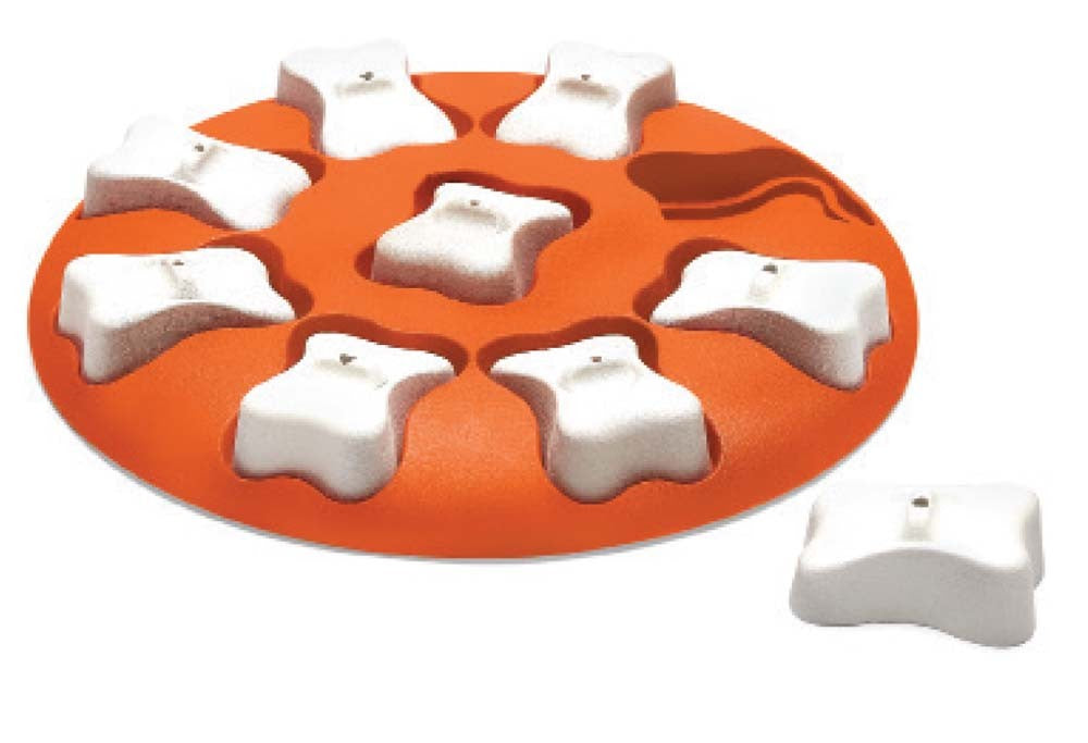 Nina Ottosson Smart Interactive Dog Toy Orange, White 1ea/10,63 in