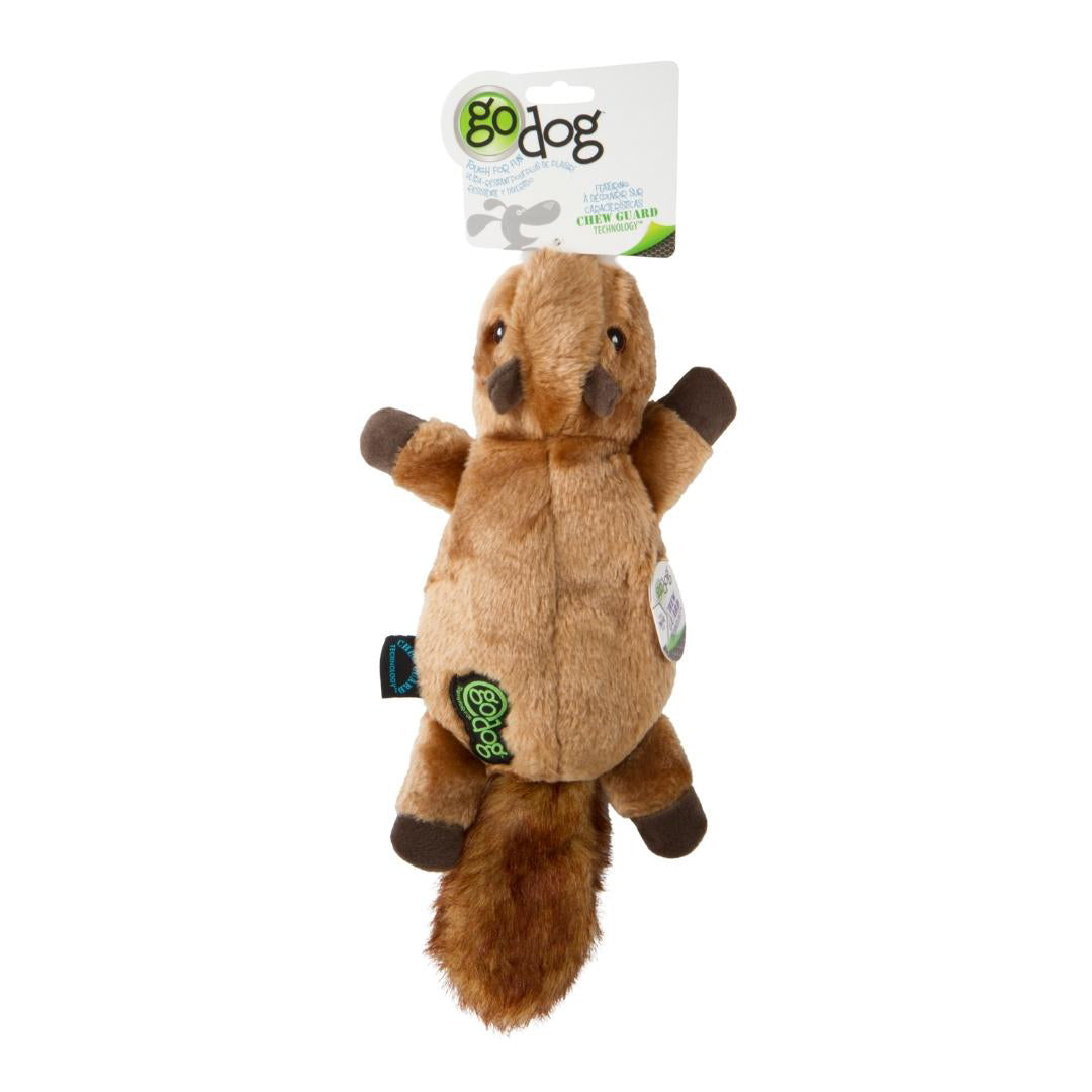 goDog Flatz Squirrel Dog Toy Brown 1ea/One Size