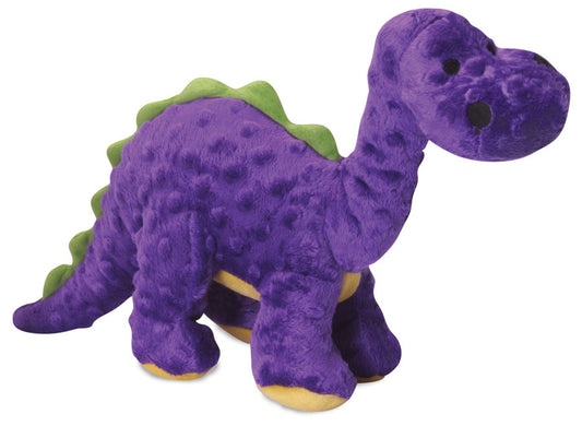 goDog Dinos Bruto with Chew Guard Technology Tough Plush Dog Toy Purple 1ea/LG