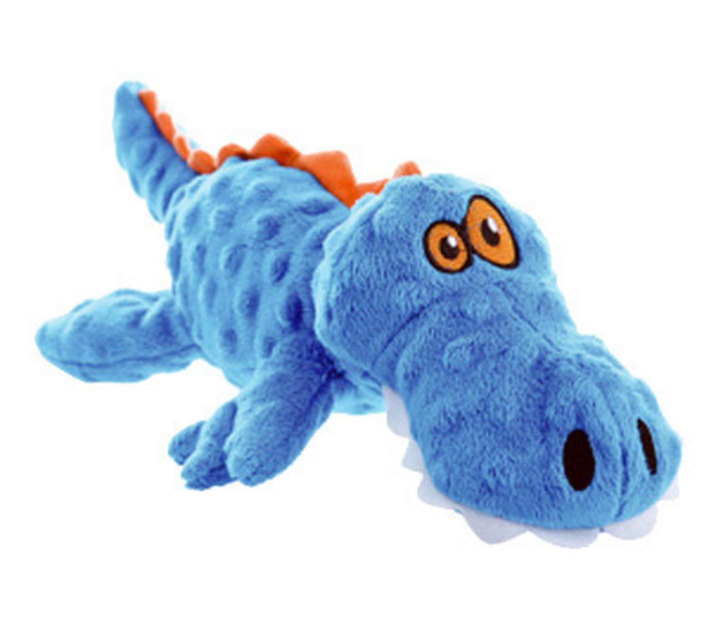 goDog Just For Me Gator with Chew Guard Technology Tough Plush Dog Toy Blue 1ea/LG