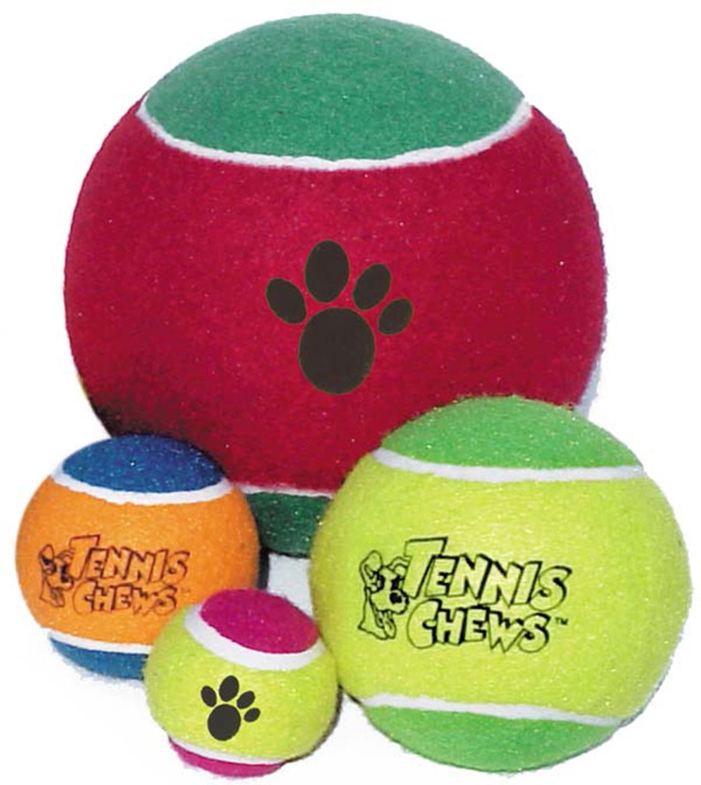 Mammoth Pet Products Tennis Ball Dog Toy Assorted 1ea/XL, 6 in