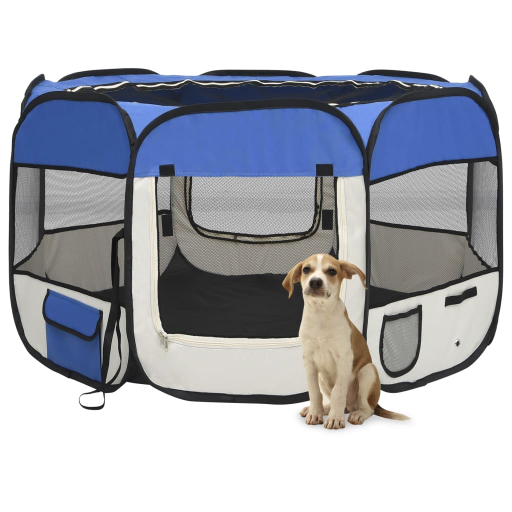 Foldable Dog Playpen With Carrying Bag