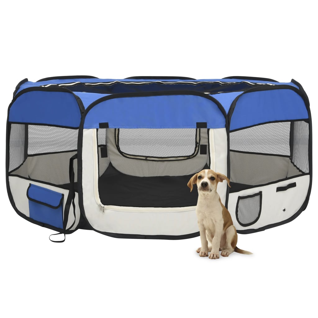 Foldable Dog Playpen With Carrying Bag