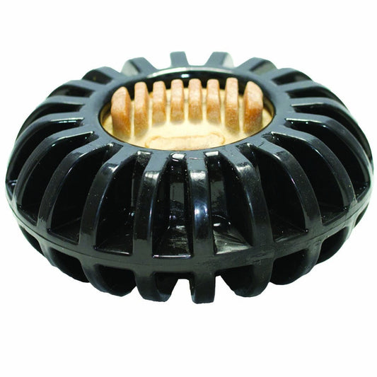 Starmark Dog Toy Treat Wheeler Black 1ea/LG, 4,75 in