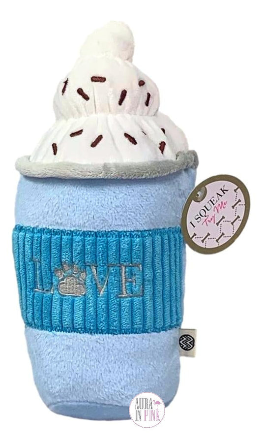 Macbeth Collection Puptown Chic Love Latte Squeaky Plush Dog Toy