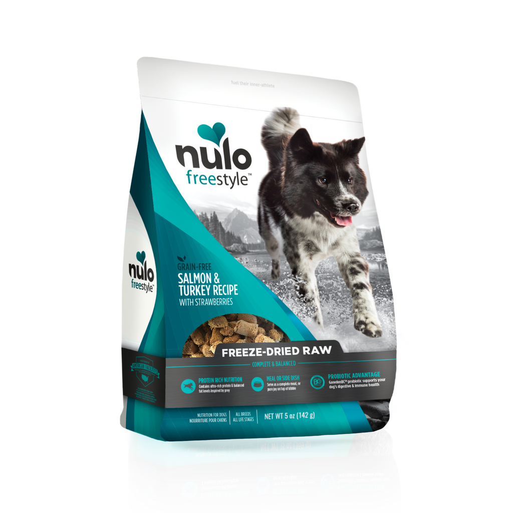 Nulo FreeStyle Dog Freeze-Dried Raw Grain-Free Salmon & Turkey With Strawberries