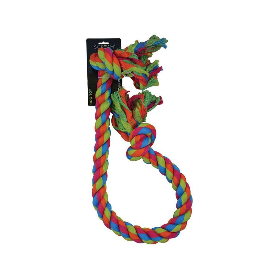 Scream Knot Jumbo Rope Dog Toy