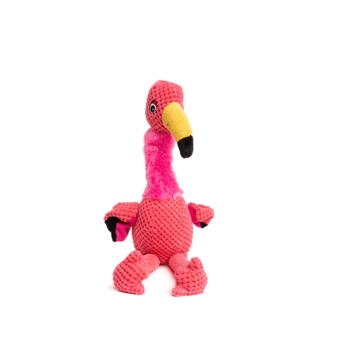 Fabdog Floppy Dog Toy Flamingo