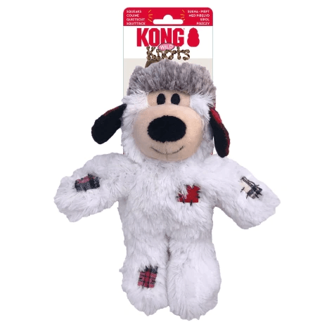Kong Holiday Wild Knots Bear Dog Toy - Assorted Colours