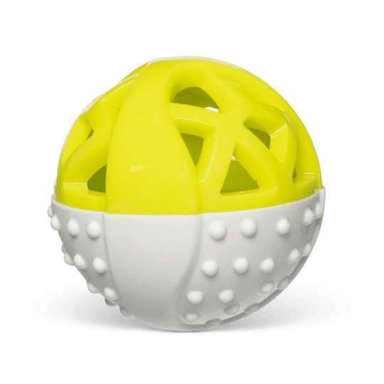 Totally Pooched Catch N Squeak Rubber Ball Green